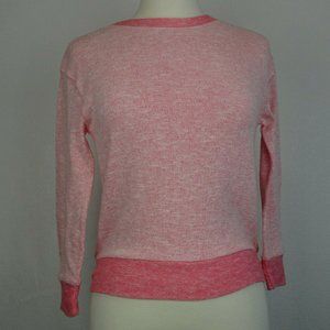 Splendid Size 12 Crew Neck Loose Knit Long Sleeve Pink Sweater